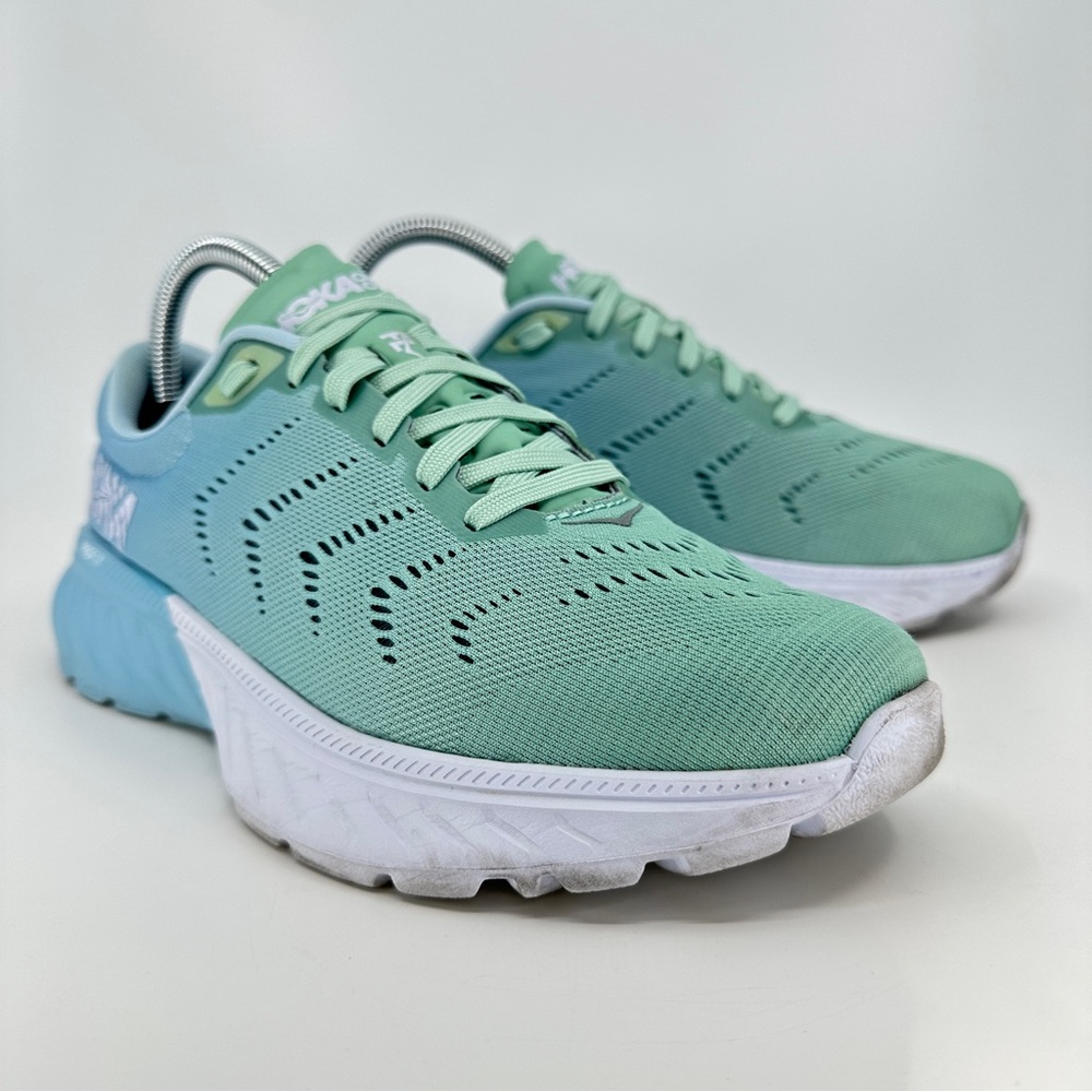 Womens Hoka One One Mach 2 Running Shoes Blue/Green Size 7.5 - Picture 7 of 11